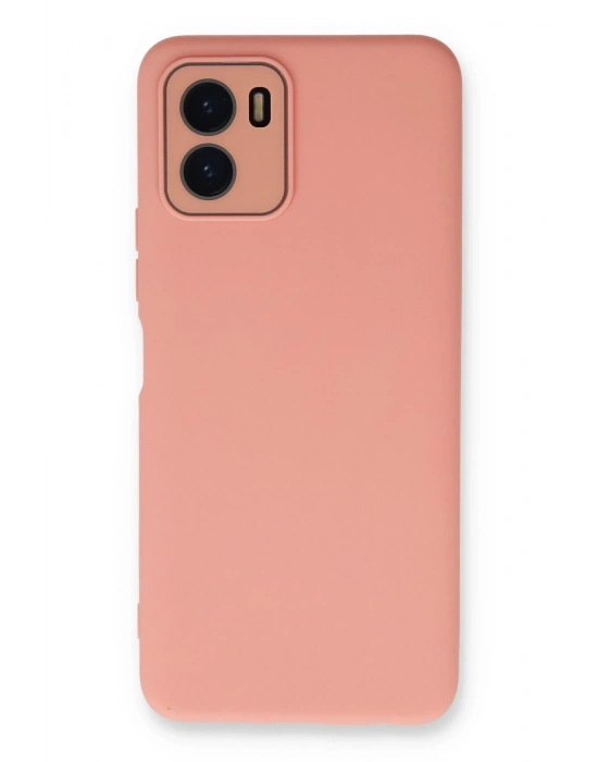 Newface Vivo Y15S Kılıf Lansman Glass Kapak - Pembe