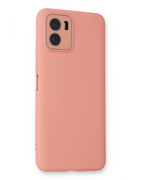 Newface Vivo Y15S Kılıf Lansman Glass Kapak - Pembe