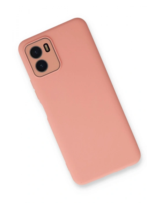 Newface Vivo Y15S Kılıf Lansman Glass Kapak - Pembe