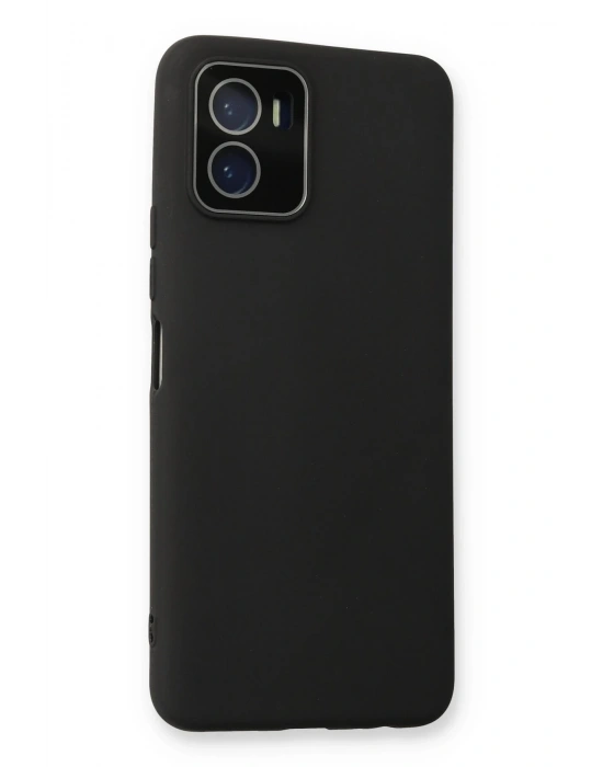 Newface Vivo Y15S Kılıf Lansman Glass Kapak - Siyah