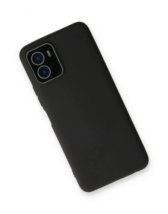 Newface Vivo Y15S Kılıf Lansman Glass Kapak - Siyah
