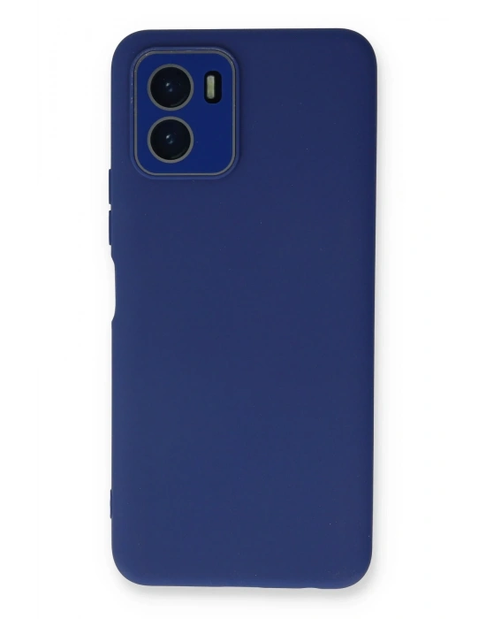 Newface Vivo Y15S Kılıf Lansman Glass Kapak - Sky Blue