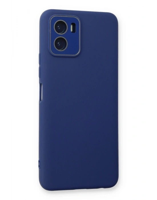 Newface Vivo Y15S Kılıf Lansman Glass Kapak - Sky Blue