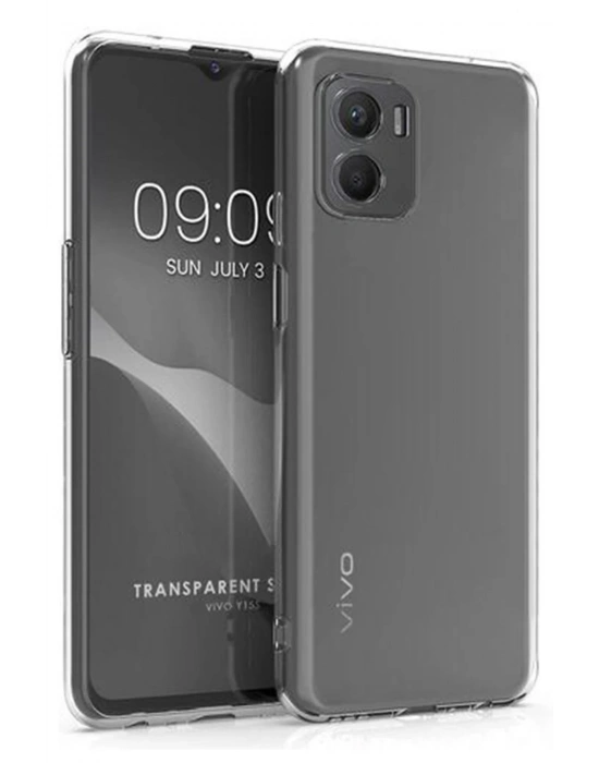 Newface Vivo Y15S Kılıf Lüx Şeffaf Silikon