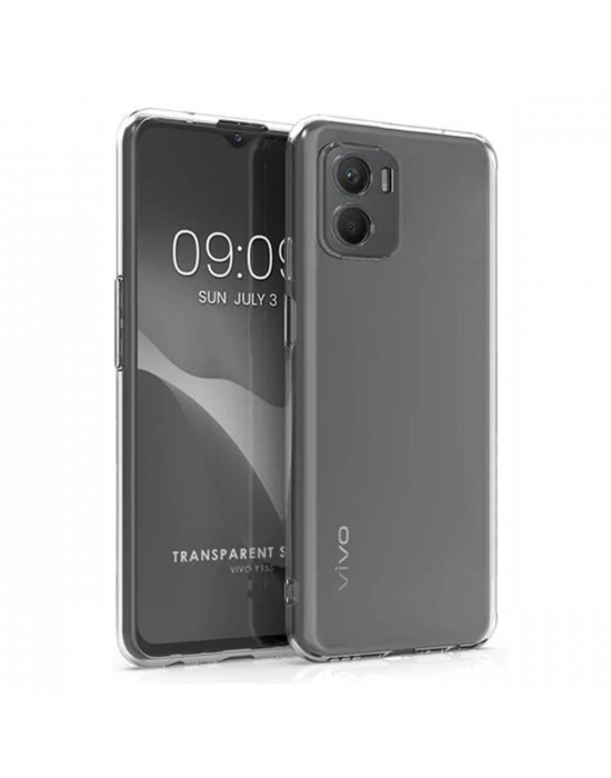 Newface Vivo Y15S Kılıf Lüx Şeffaf Silikon