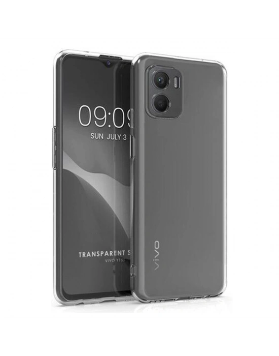 Newface Vivo Y15S Kılıf Lüx Şeffaf Silikon