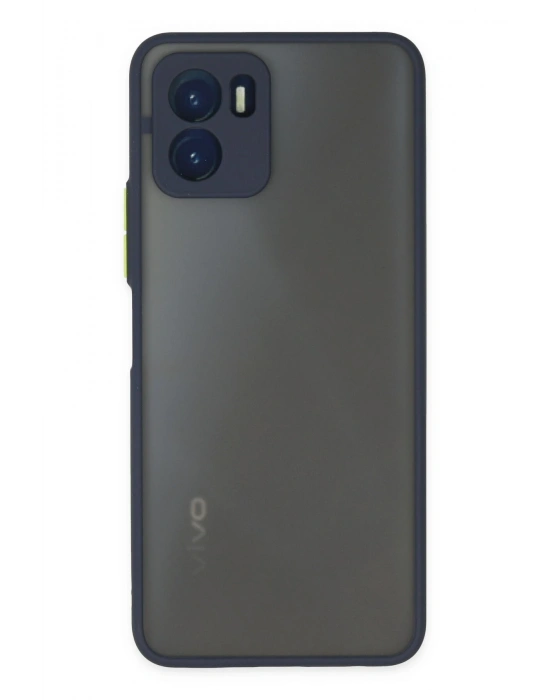 Newface Vivo Y15S Kılıf Montreal Silikon Kapak - Lacivert