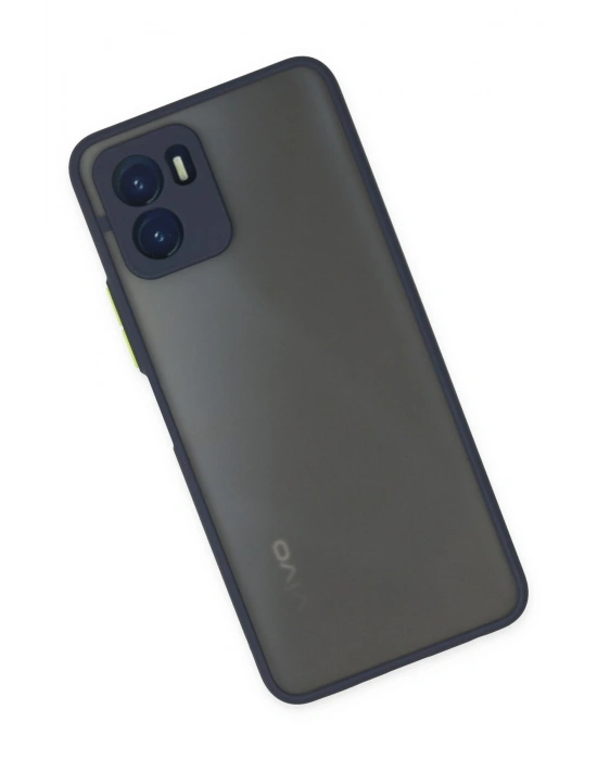 Newface Vivo Y15S Kılıf Montreal Silikon Kapak - Lacivert