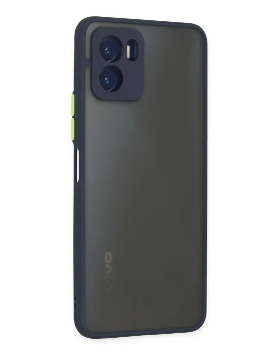 Newface Vivo Y15S Kılıf Montreal Silikon Kapak - Lacivert