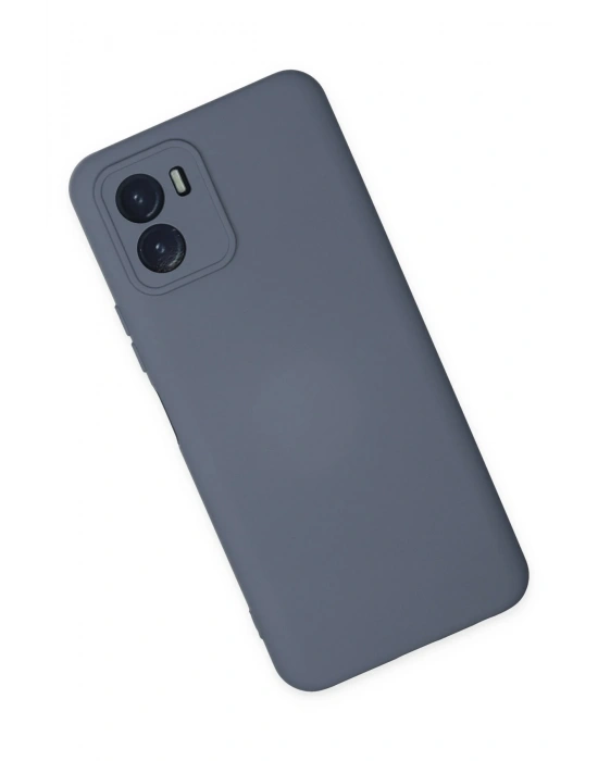 Newface Vivo Y15S Kılıf Nano içi Kadife Silikon - Gri