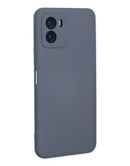 Newface Vivo Y15S Kılıf Nano içi Kadife Silikon - Gri