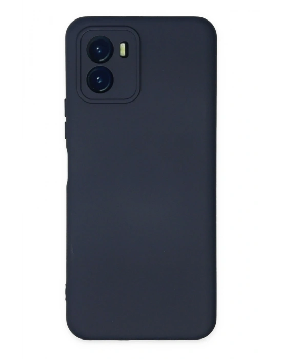 Newface Vivo Y15S Kılıf Nano içi Kadife Silikon - Lacivert