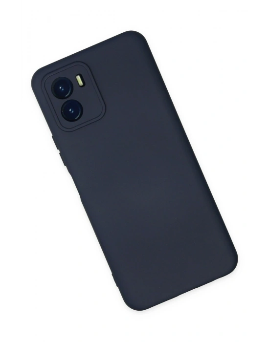 Newface Vivo Y15S Kılıf Nano içi Kadife Silikon - Lacivert