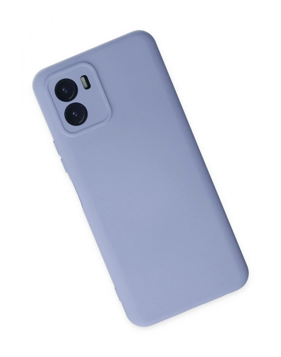 Newface Vivo Y15S Kılıf Nano içi Kadife Silikon - Lila