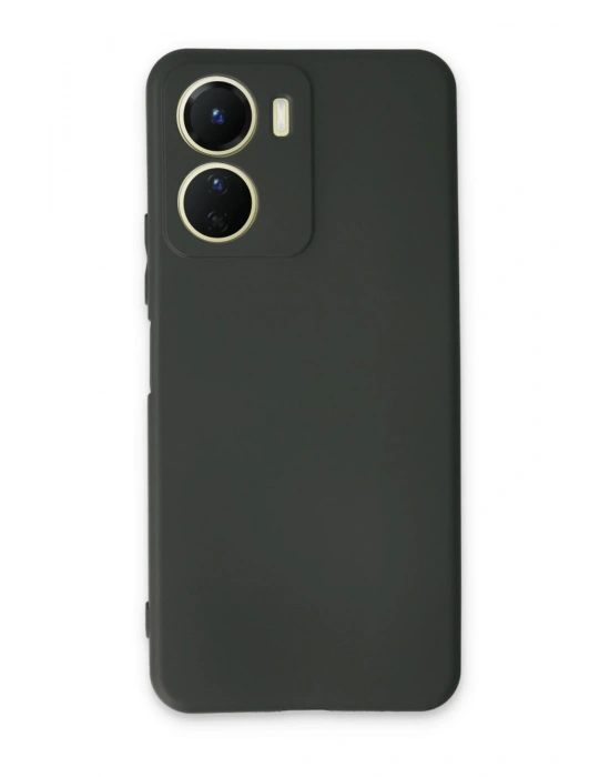 Newface Vivo Y16 Kılıf First Silikon - Koyu Yeşil