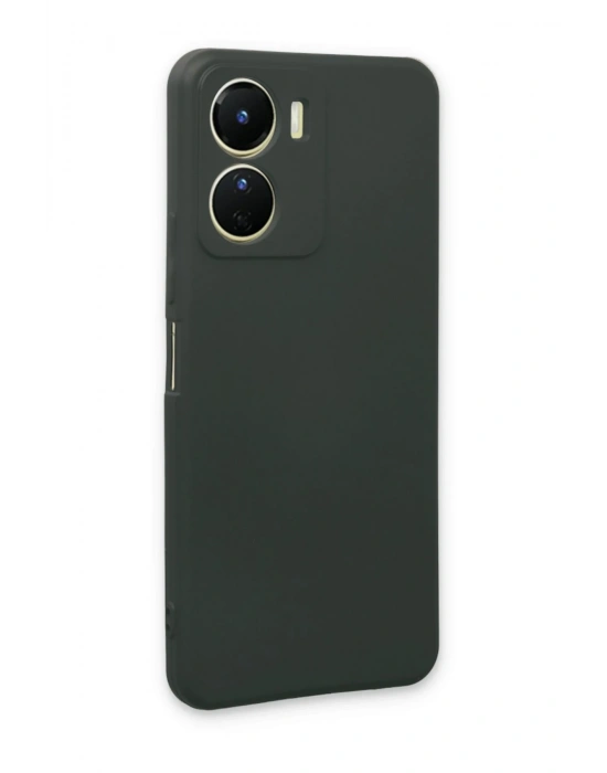 Newface Vivo Y16 Kılıf First Silikon - Koyu Yeşil