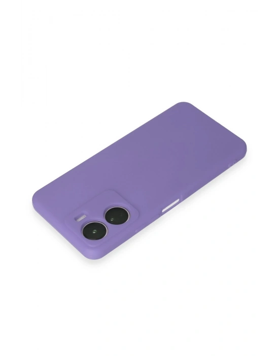 Newface Vivo Y16 Kılıf First Silikon - Lila
