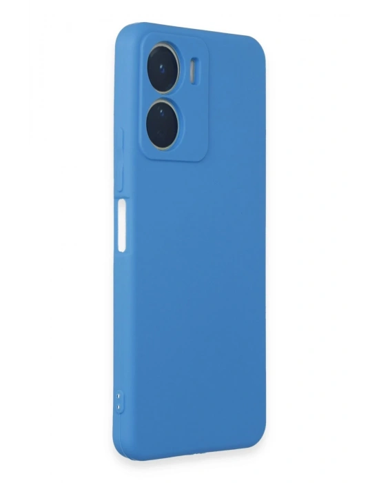 Newface Vivo Y16 Kılıf First Silikon - Mavi