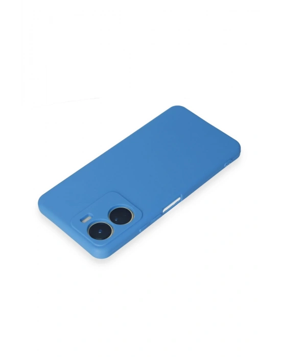 Newface Vivo Y16 Kılıf First Silikon - Mavi