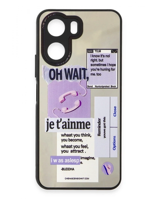 Newface Vivo Y16 Kılıf Mirror Desenli Kapak - Mirror - 4