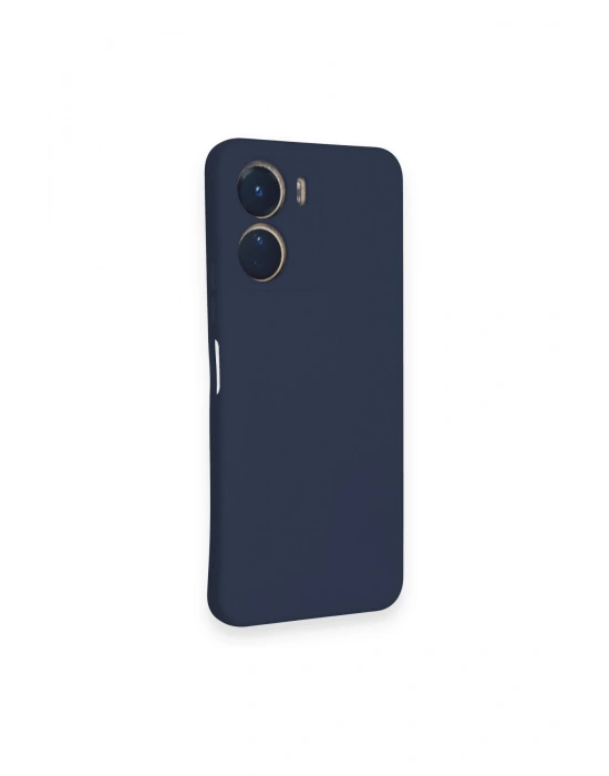 Newface Vivo Y16 Kılıf Nano içi Kadife Silikon - Lacivert