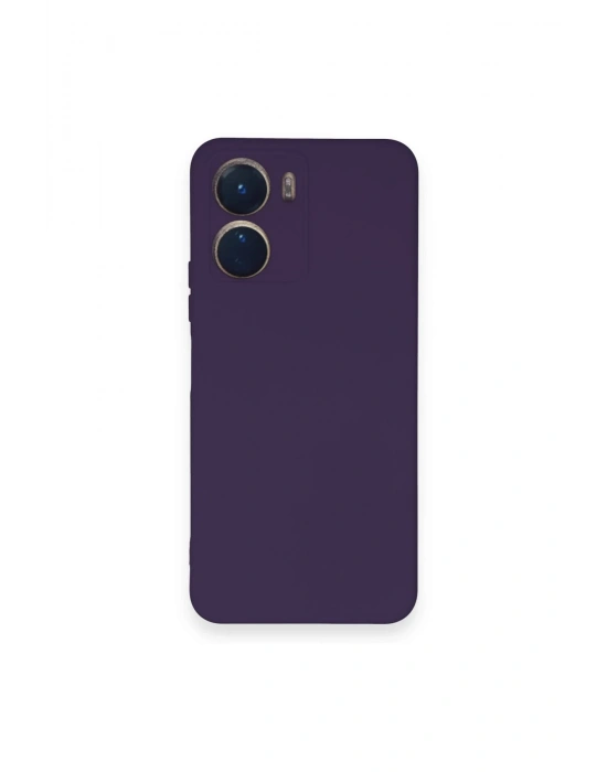 Newface Vivo Y16 Kılıf Nano içi Kadife Silikon - Mor