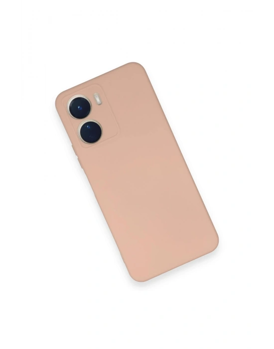 Newface Vivo Y16 Kılıf Nano içi Kadife Silikon - Pudra