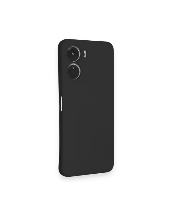 Newface Vivo Y16 Kılıf Nano içi Kadife Silikon - Siyah