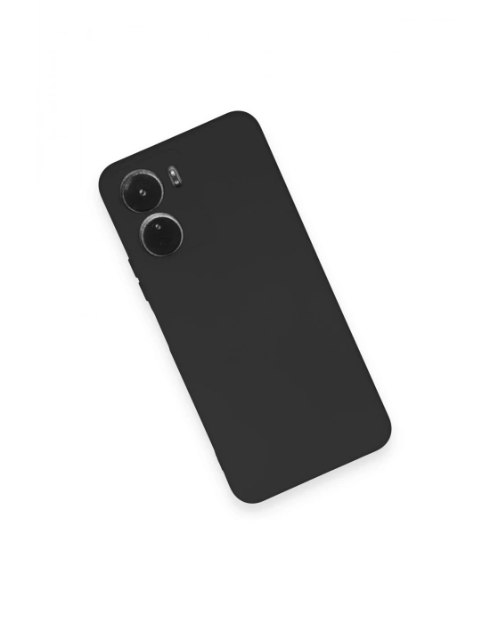 Newface Vivo Y16 Kılıf Nano içi Kadife Silikon - Siyah