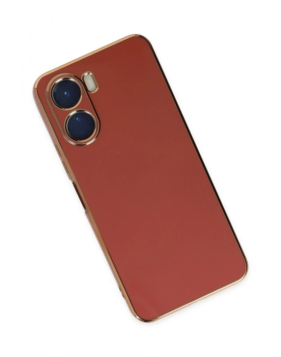 Newface Vivo Y16 Kılıf Volet Silikon - Kırmızı