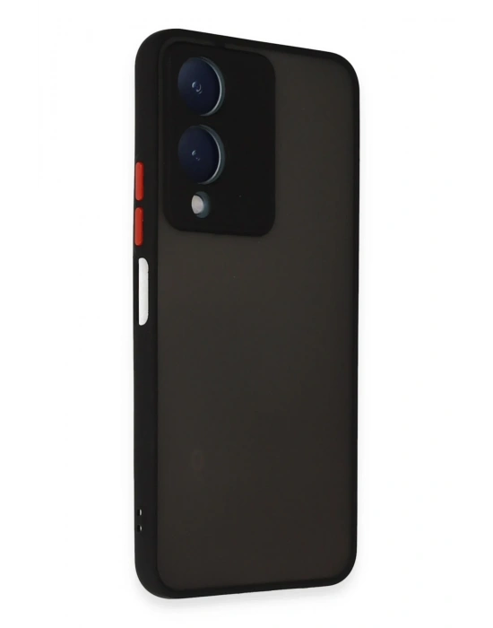 Newface Vivo Y17S Kılıf Montreal Silikon Kapak - Siyah