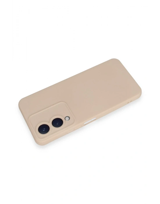 Newface Vivo Y17S Kılıf Nano içi Kadife Silikon - Pudra