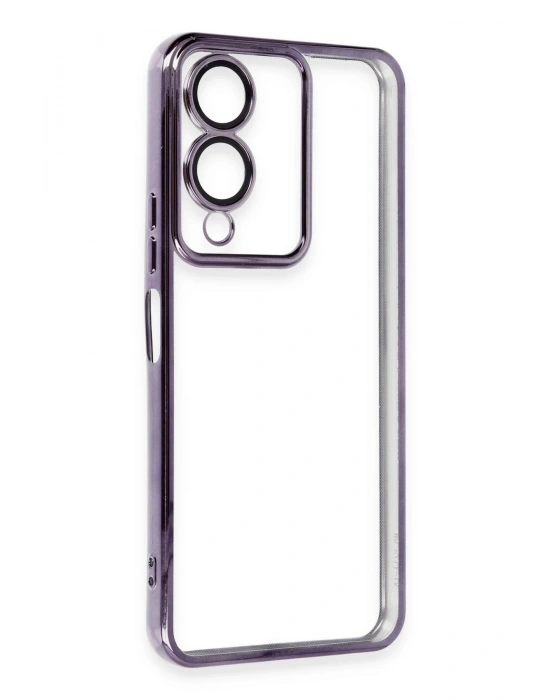 Newface Vivo Y17S Kılıf Razer Lensli Silikon - Mor