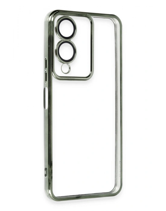 Newface Vivo Y17S Kılıf Razer Lensli Silikon - Yeşil