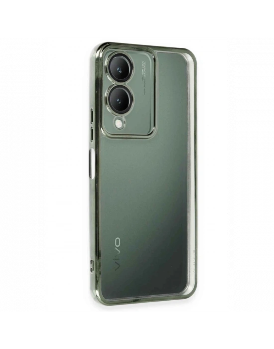 Newface Vivo Y17S Kılıf Razer Lensli Silikon - Yeşil