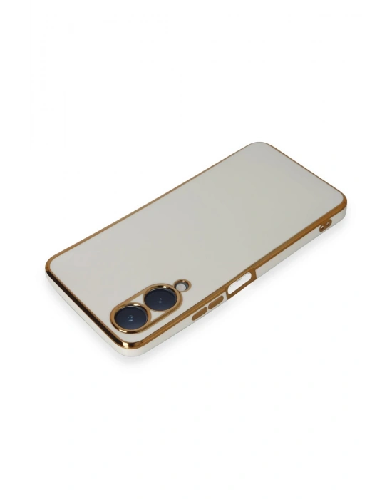 Newface Vivo Y17S Kılıf Volet Silikon - Beyaz