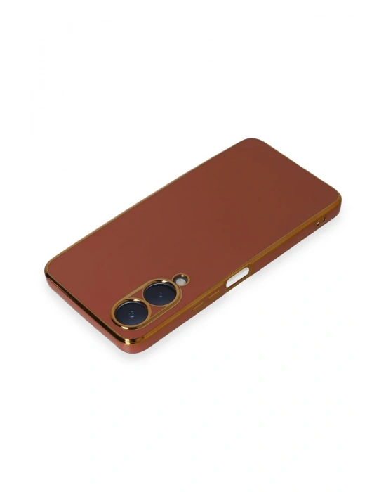 Newface Vivo Y17S Kılıf Volet Silikon - Kırmızı