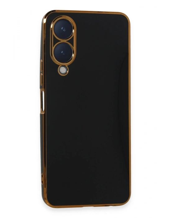 Newface Vivo Y17S Kılıf Volet Silikon - Siyah