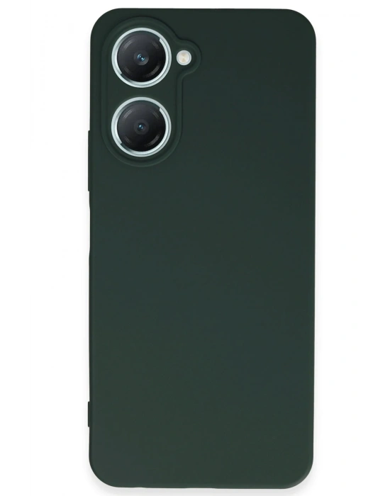 Newface Vivo Y18 Kılıf First Silikon - Koyu Yeşil