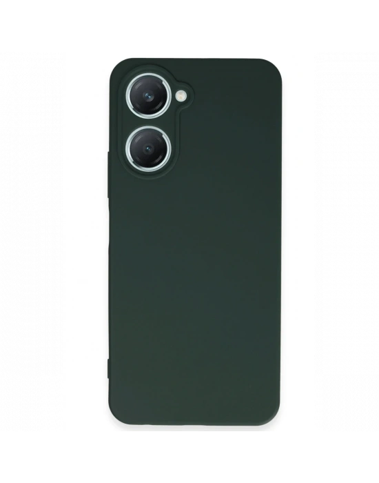 Newface Vivo Y18 Kılıf First Silikon - Koyu Yeşil