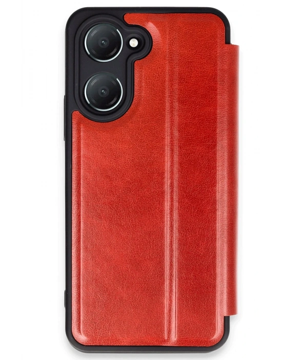 Newface Vivo Y18 Kılıf Flip Cover - Kırmızı