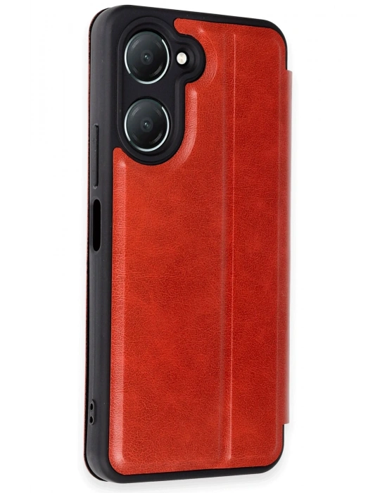 Newface Vivo Y18 Kılıf Flip Cover - Kırmızı