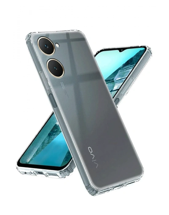 Newface Vivo Y18 Kılıf Lüx Şeffaf Silikon