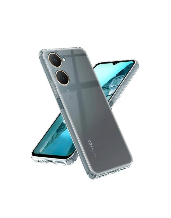 Newface Vivo Y18 Kılıf Lüx Şeffaf Silikon