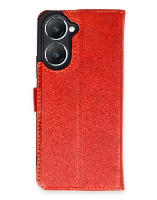 Newface Vivo Y18 Kılıf Trend S Plus Kapaklı Kılıf - Kırmızı