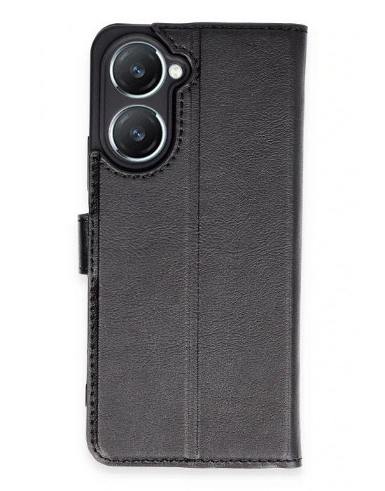 Newface Vivo Y18 Kılıf Trend S Plus Kapaklı Kılıf - Siyah