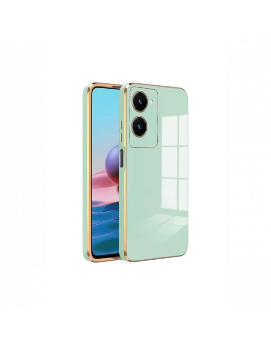 Newface Vivo Y18 Kılıf Volet Silikon - Açık Yeşil