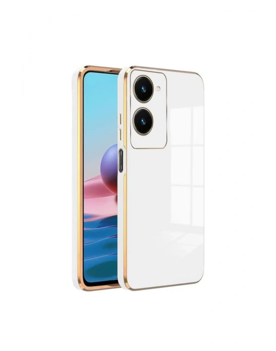 Newface Vivo Y18 Kılıf Volet Silikon - Beyaz