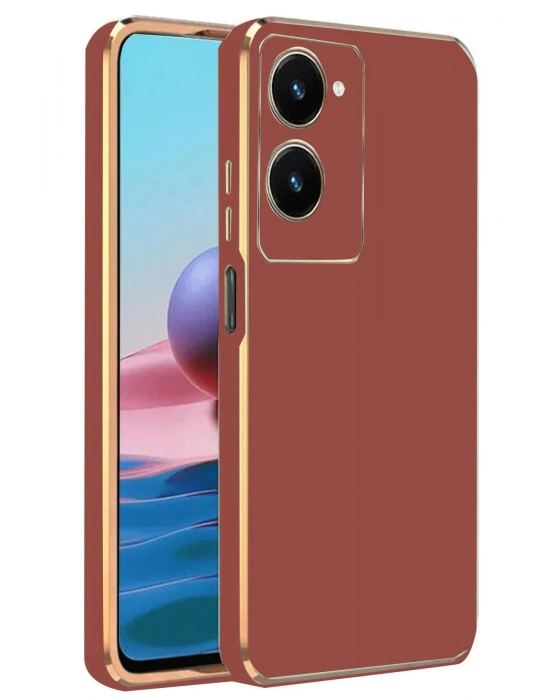 Newface Vivo Y18 Kılıf Volet Silikon - Kırmızı