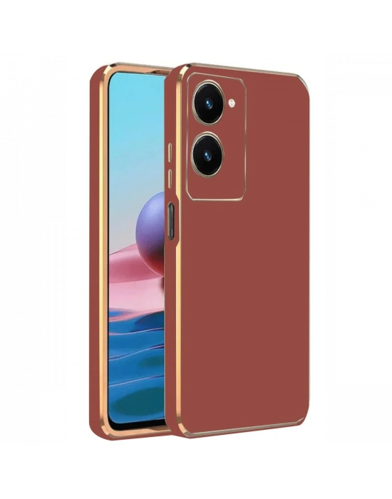 Newface Vivo Y18 Kılıf Volet Silikon - Kırmızı